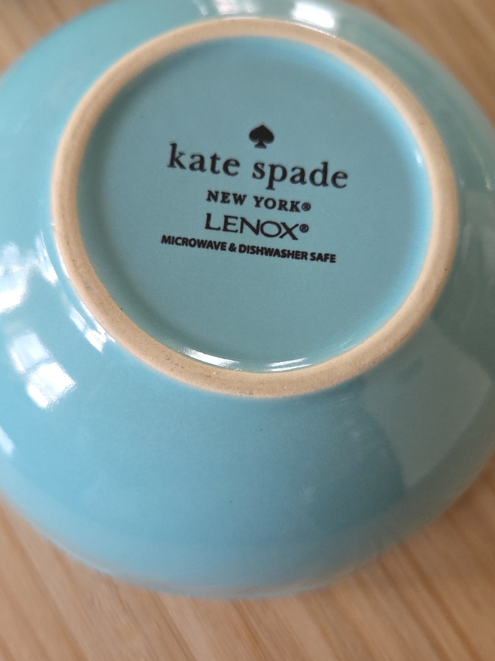 Kate Spade Lenox Turquoise Bowls All In Good Taste Set of 2 - Picture 3 of 3